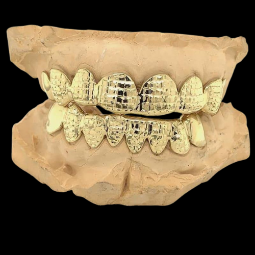 Princess Cut Solid Textured Grillz