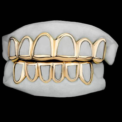 Gold Window Solid Grillz