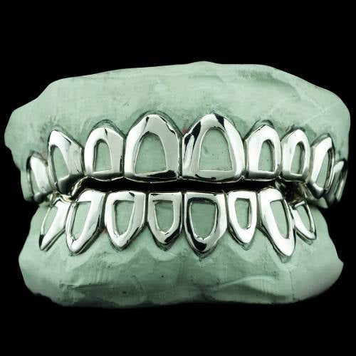 Silver Window Grillz